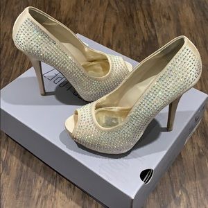 Jennifer Lopez Blingy Blush Heels